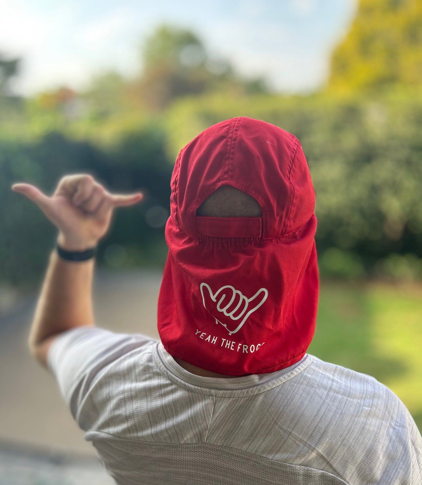 Trail running cap - red